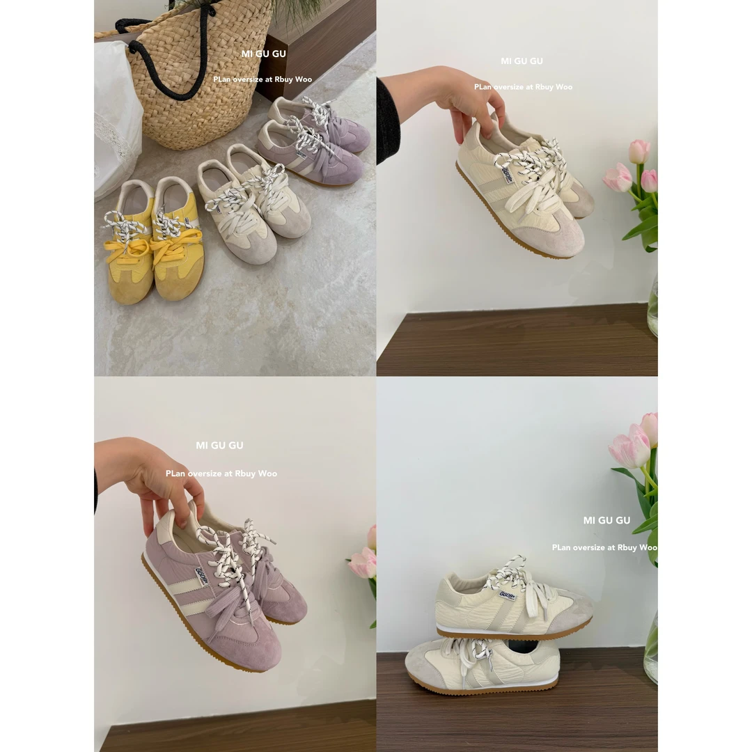 L-9091#上脚巨好看巨显瘦舒适百搭德训鞋（真真）