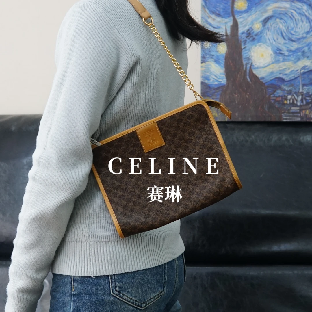 95新 Celine/思琳 老花单肩包/WJ02314509/4509