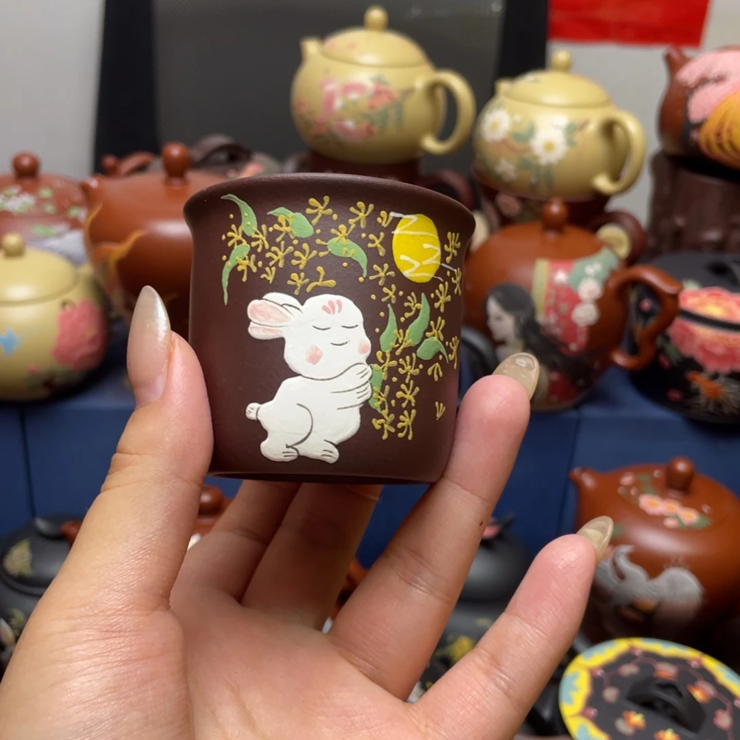 紫砂茶杯紫砂主人杯100cc