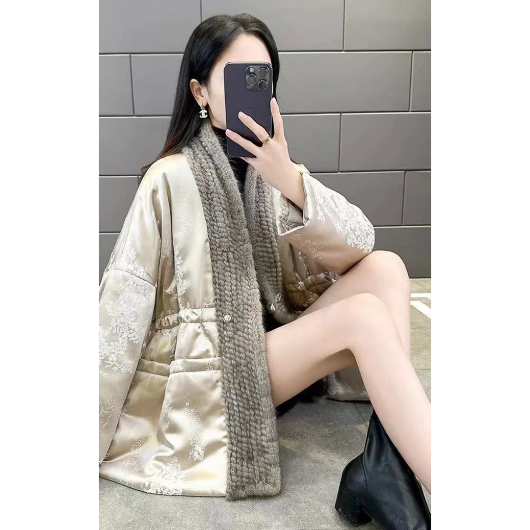 【云水青川】新中式国风短款桑蚕丝外套