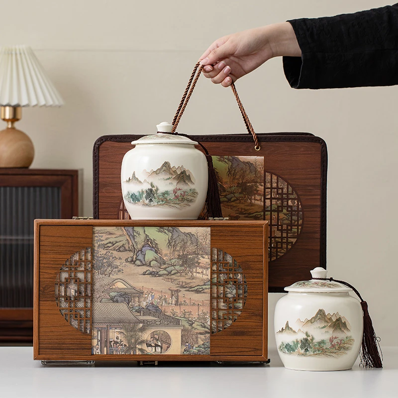 茶叶罐包装盒空礼盒装空罐子高档古树红茶白茶绿茶普洱散茶礼品盒