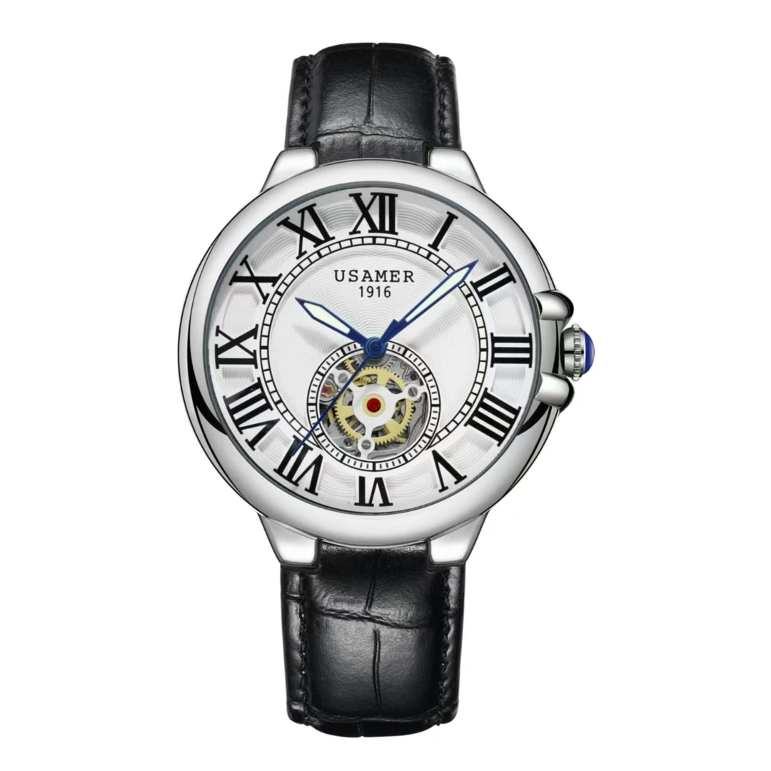 【四海云仓】USAMER-S8301气球顶奢男士防水全自动机械腕表