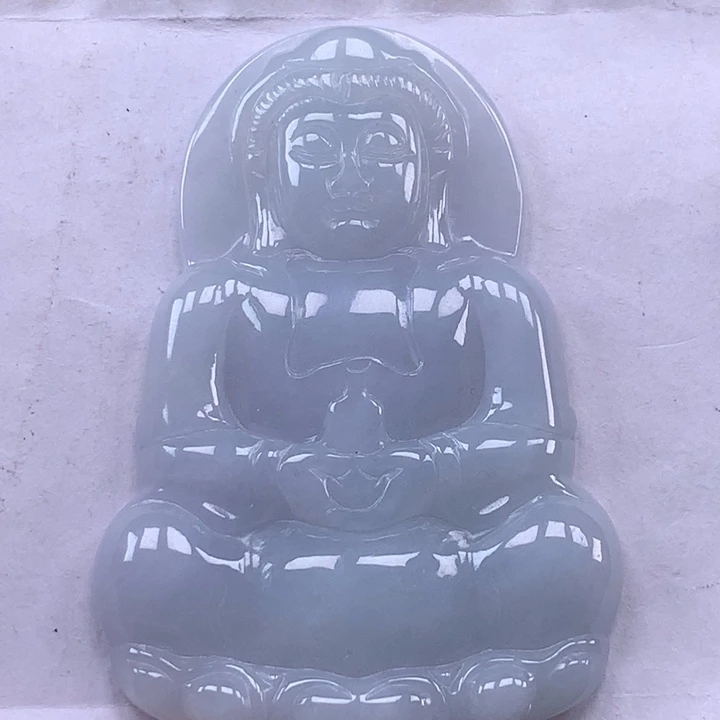 颈饰未镶嵌翡翠玉观音吊坠