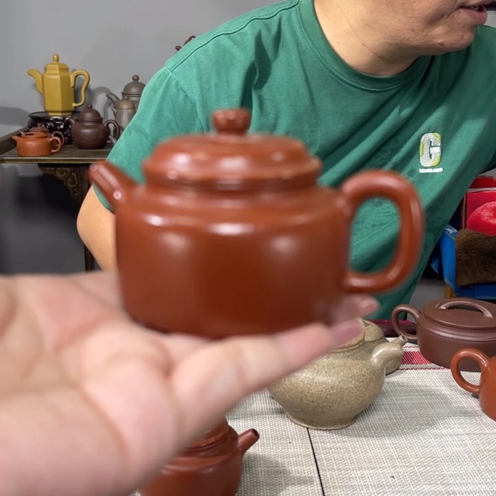 紫砂茶杯宜兴原矿紫砂精品手工
