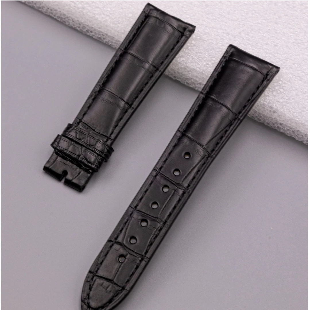 适配积月相大师小丑手工制作鳄鱼皮表带经典耐用高颜值真皮耐磨