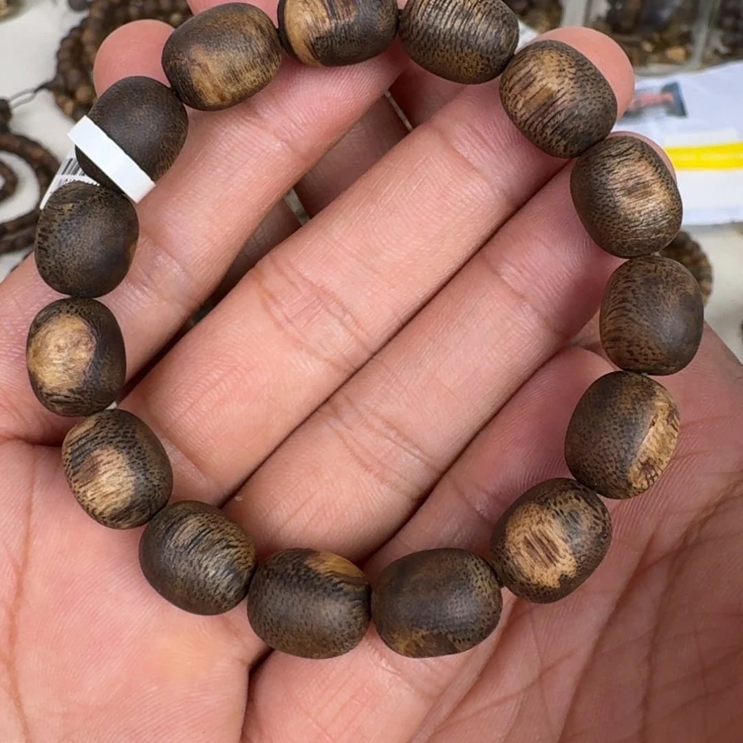 手串沉香张勺子沉水瘤疤单圈卡10+保15克