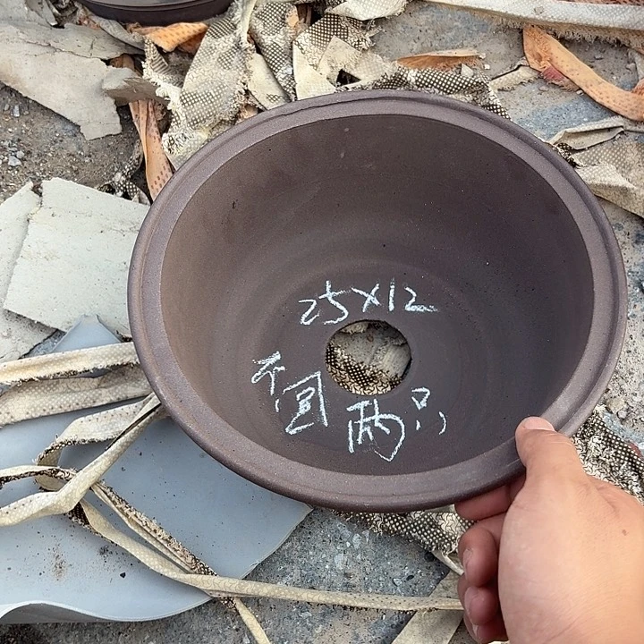 宜兴紫砂花盆，现货发