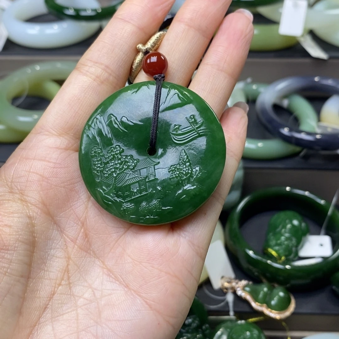 未镶嵌和田玉（碧玉）挂件