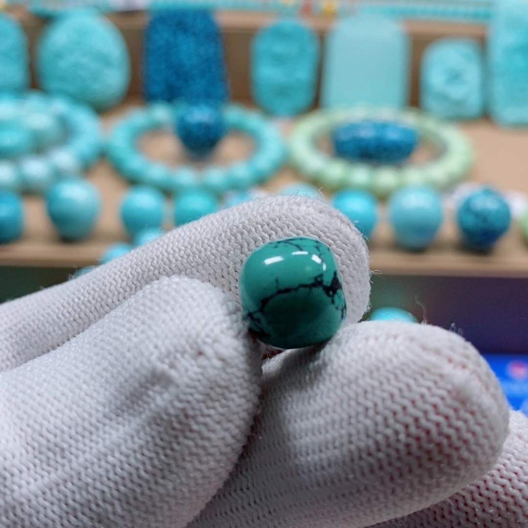 绿松石珠宝奇石未镶嵌快***看