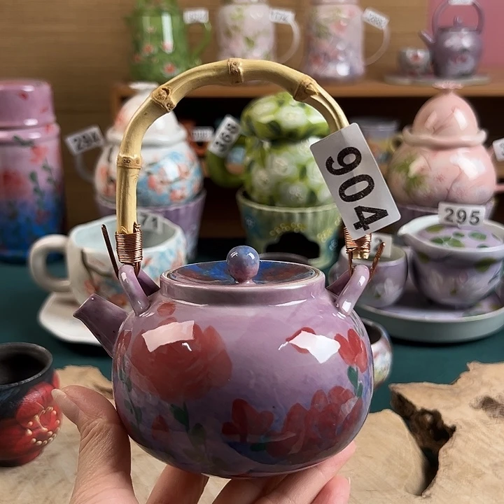 景德镇陶瓷手绘作品904大瑕