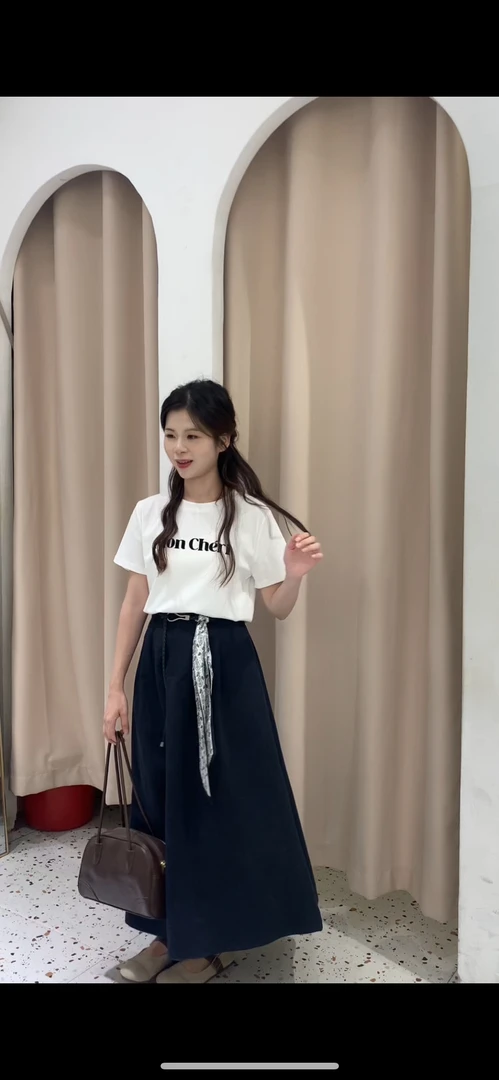 早秋常规款休闲宽松遮肉显瘦女士磨毛T恤