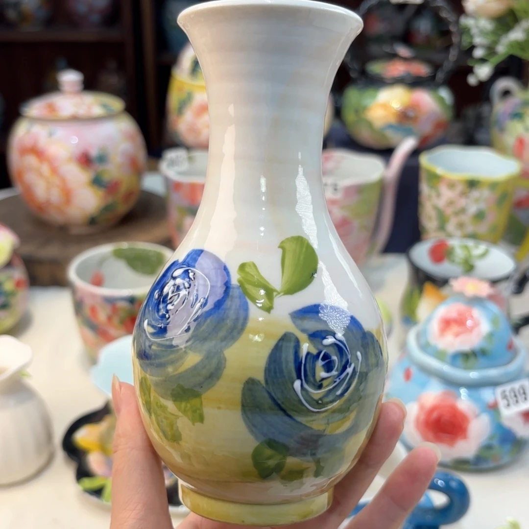 景德镇手绘高温釉下彩陶瓷茶具