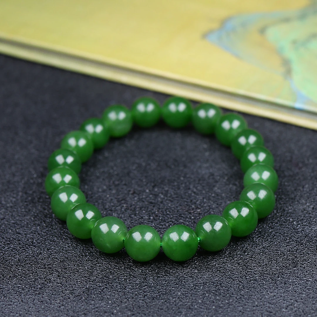 1230144和田玉碧玉手串