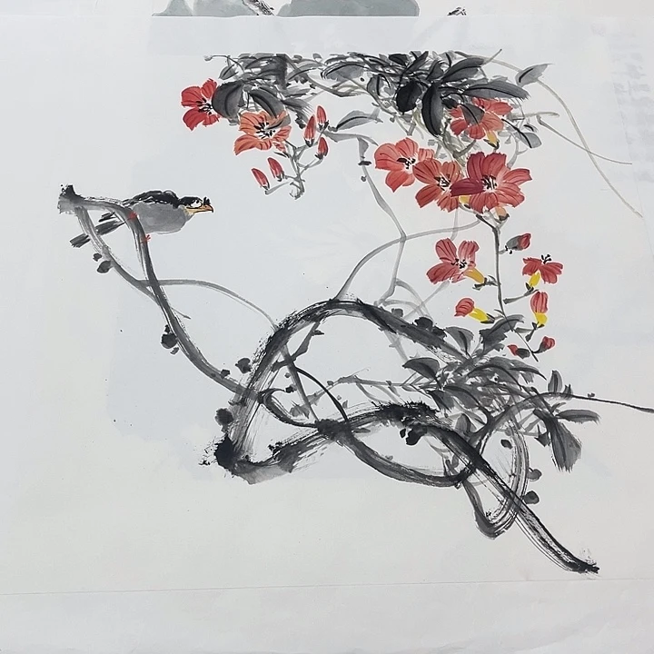 姜奇老师花鸟作品50×50