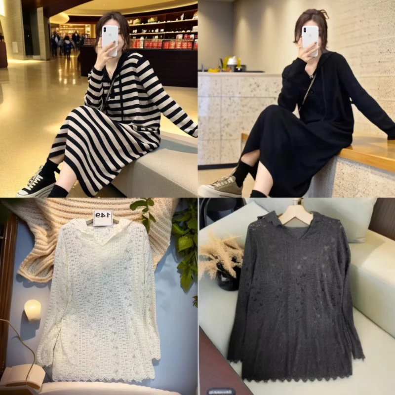 【01~199编码】秋冬新款宽松遮肉显瘦微胖穿搭减龄洋气大码女装上衣