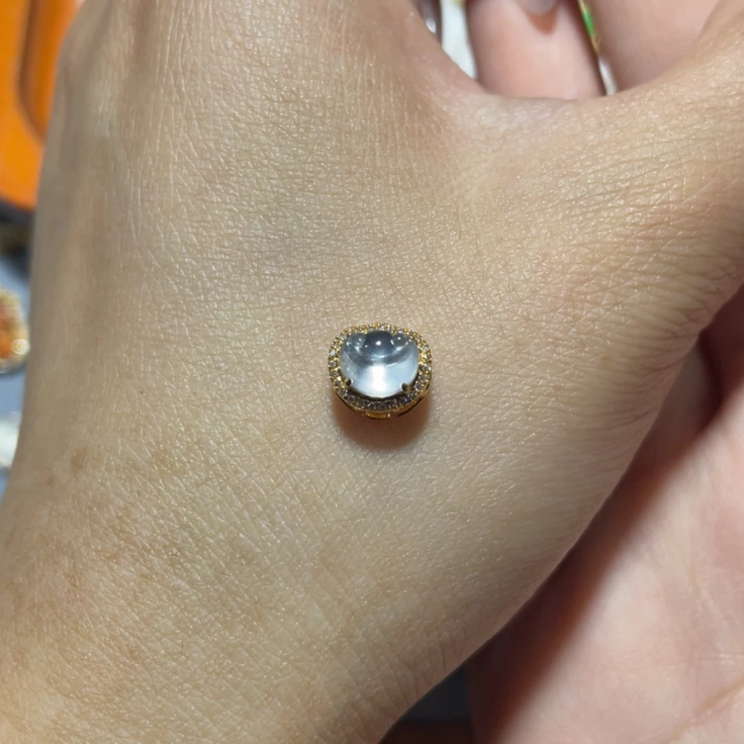 【闪购商品】翡翠18K金镶嵌吊坠(不含链)