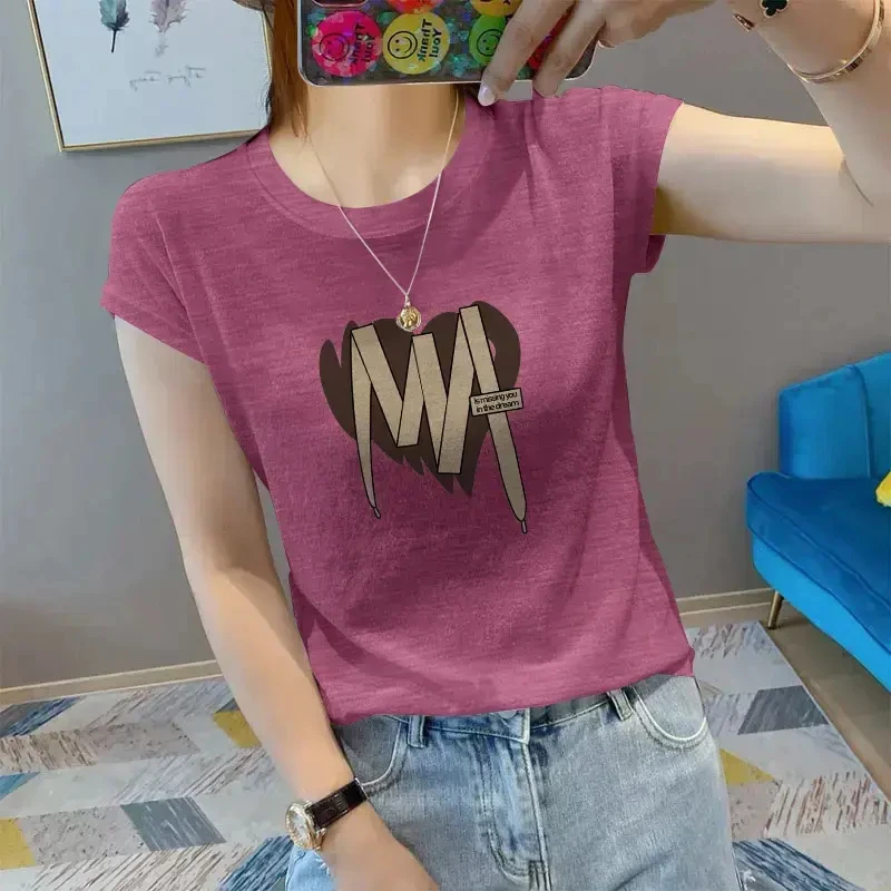 【高档凉感竹节莱赛尔】别致气质t恤夏季新款宽松冰凉感微透上衣