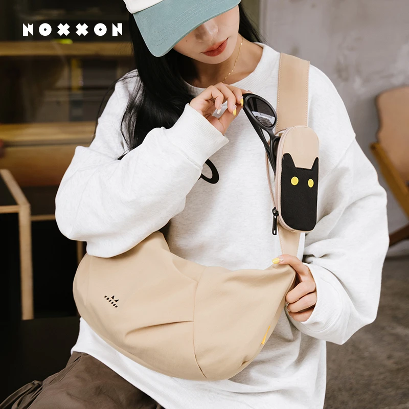 NOXXON双11新品休闲斜挎包原创大容量单肩包大气高档百搭包ND0150