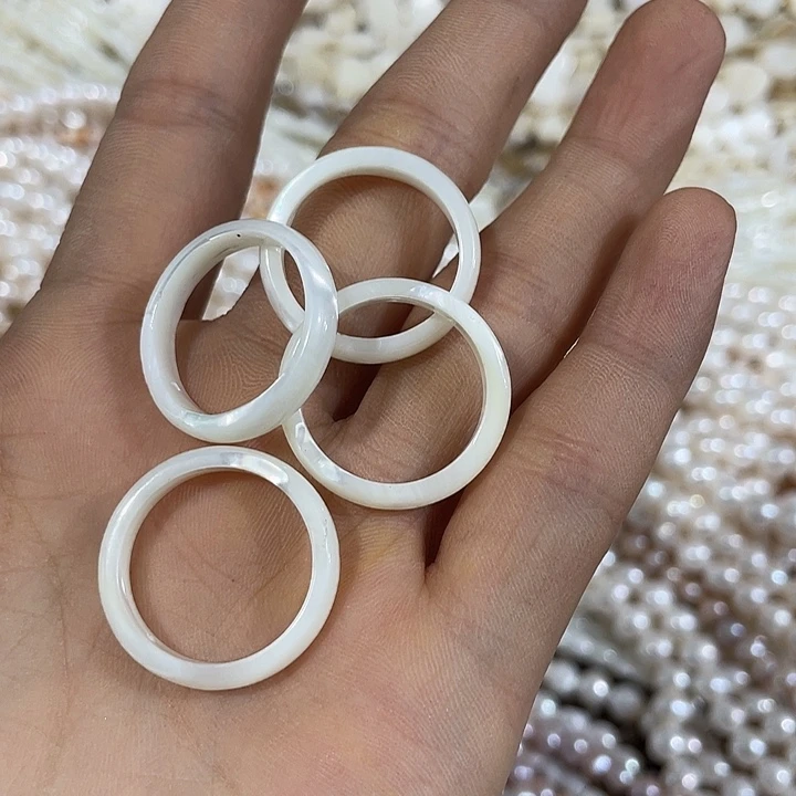 宗***燕合金玛瑙/玉髓珠宝半成品天然贝壳跑环
