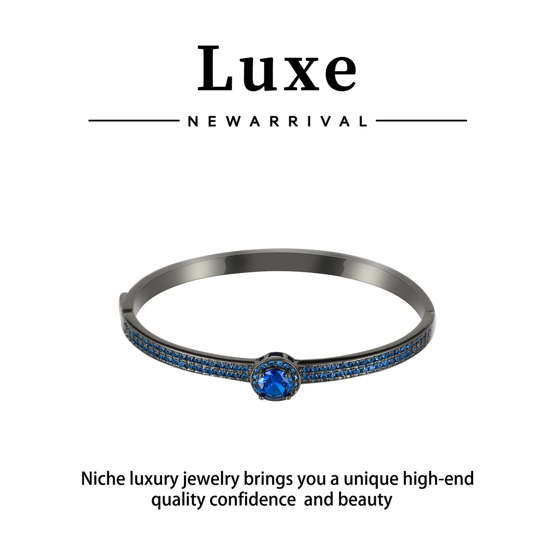 铜合金合成锆石手镯 【琴愿为你】气质百搭时尚手镯ZS170051