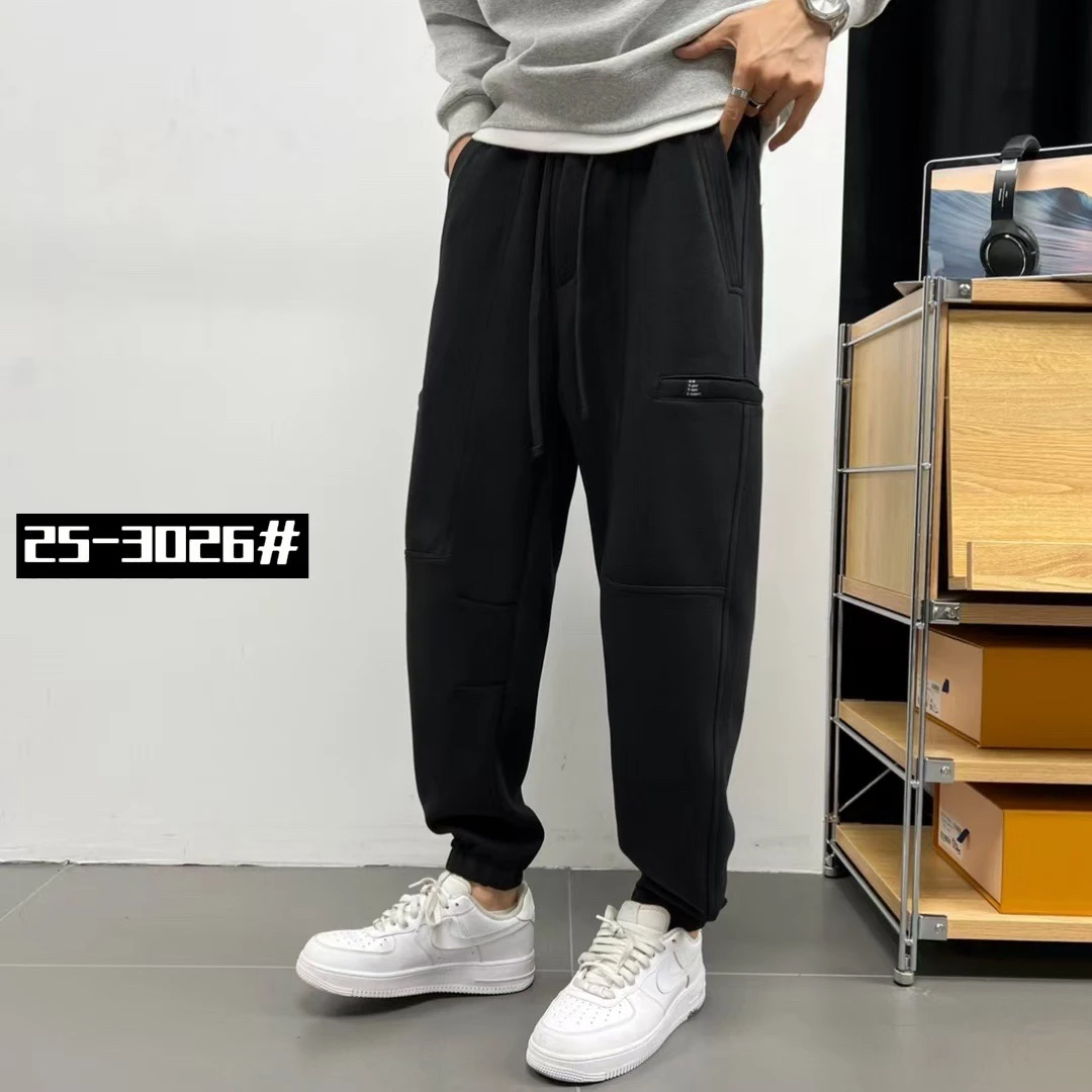 【春季新款】25-3026/春新款休闲时尚百搭针织束脚裤