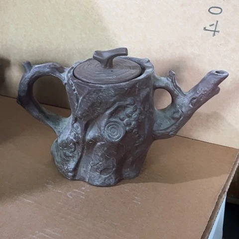 微瑕，不能明火，水壶，约700毫升古木