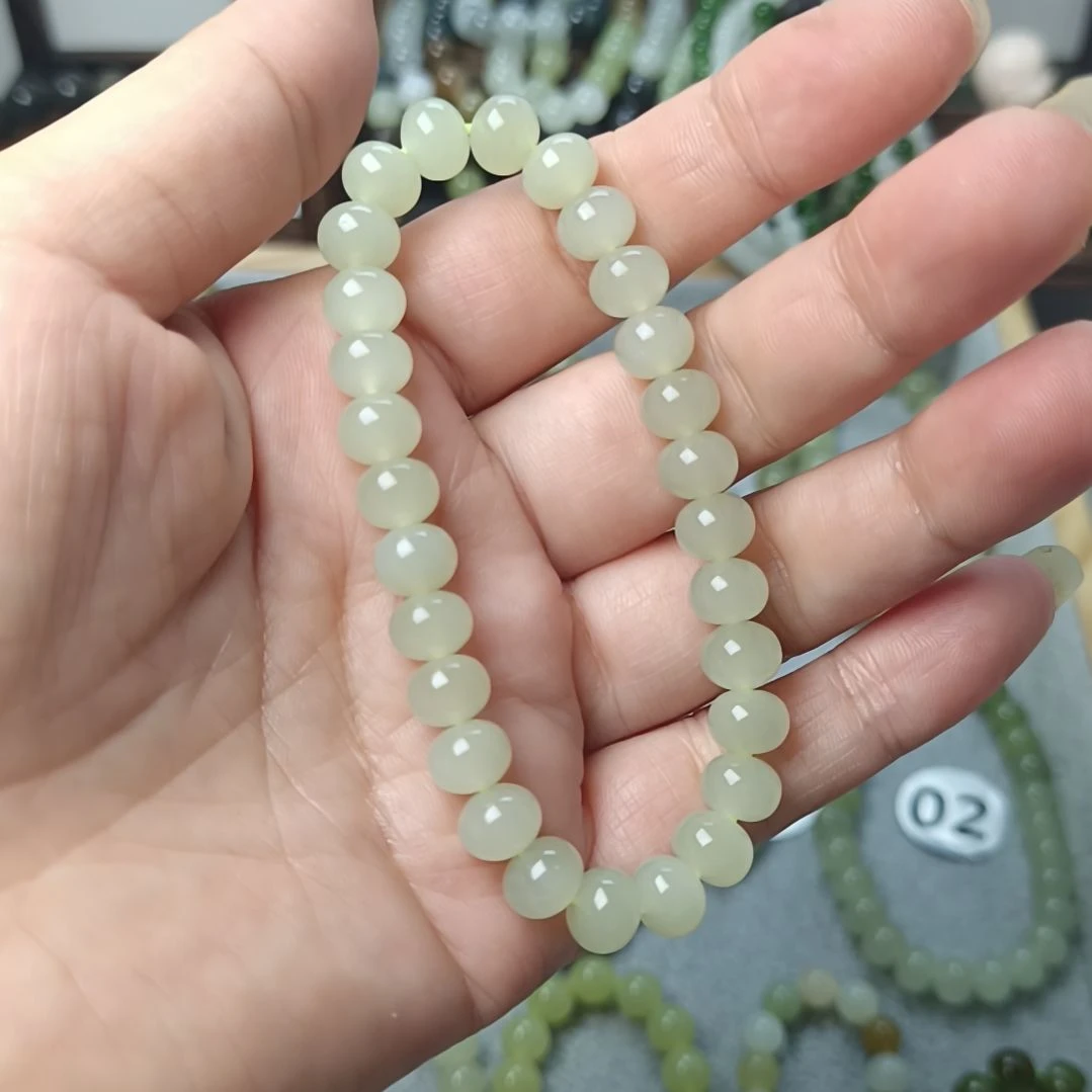 手链未镶嵌和田玉（糖玉）