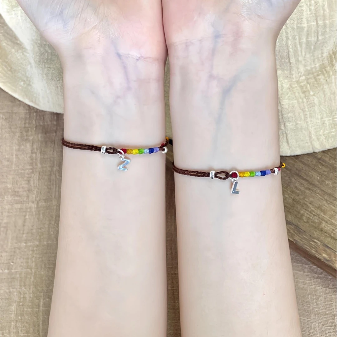 【艺凡】彩虹太阳编织手绳可调节简约日常通勤手编绳送闺蜜精致