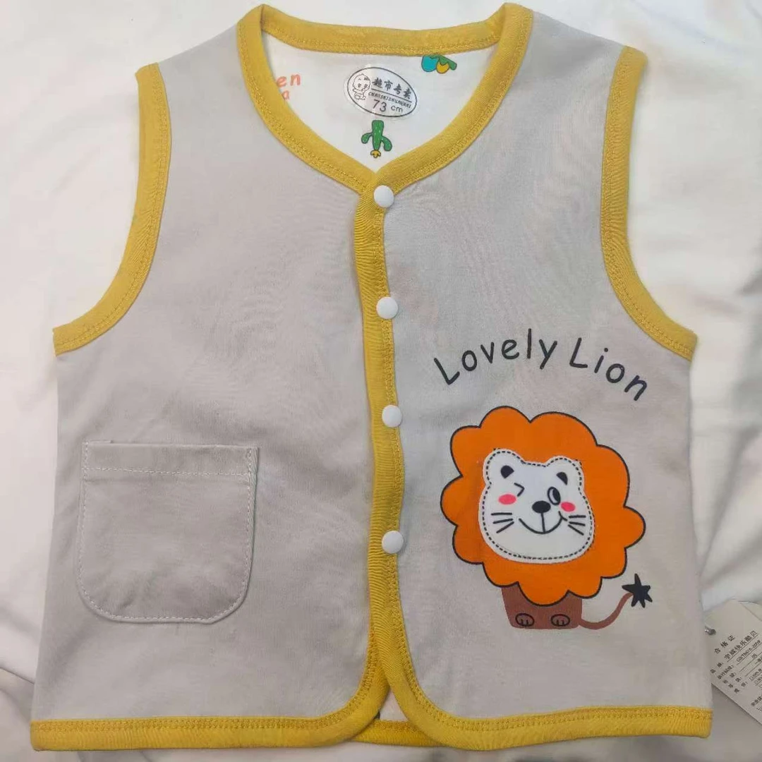 双层100棉棉毛双面穿薄马甲