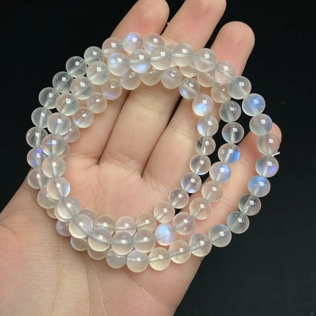 W543 天然蓝月光多圈手链多样性发一