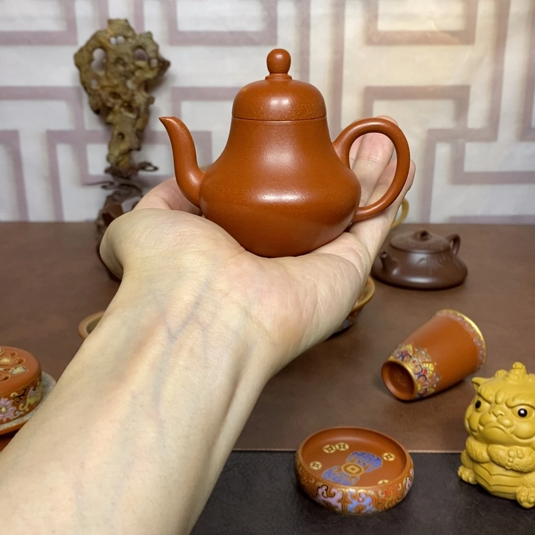 茶壶紫砂紫砂茶具小红泥思婷
