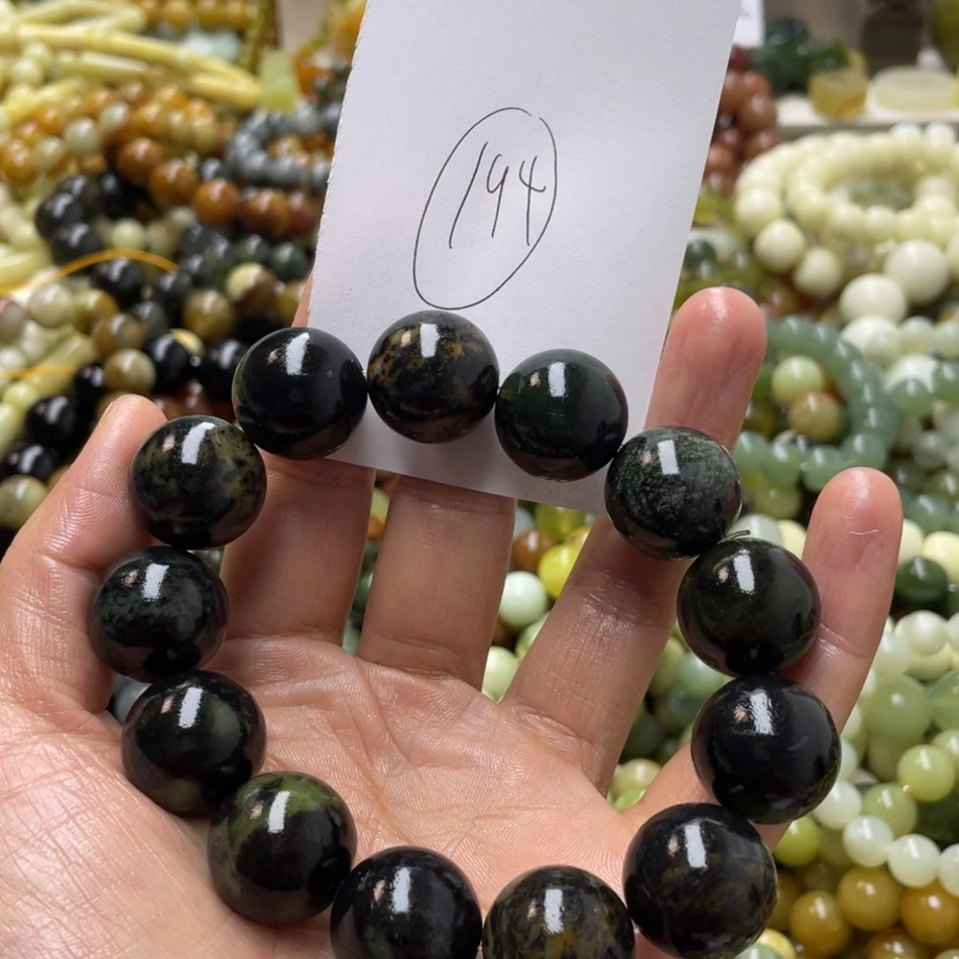 蛇纹石玉手链未镶嵌