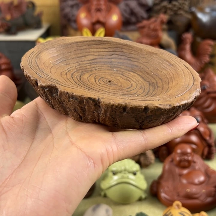 紫砂茶宠紫砂树桩香插