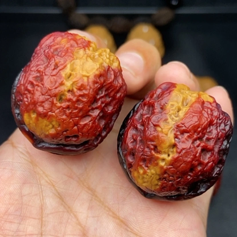 【闪购商品】文玩核桃把件39尺七彩粗筋铁锤