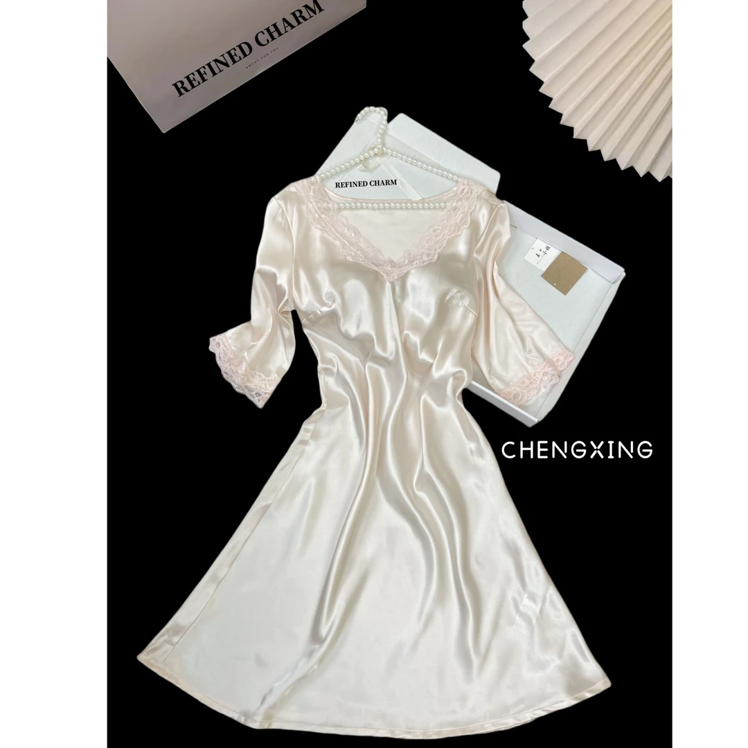 夏季女士高档睡衣高级感纯欲风女款爆款2025新款吊带轻奢睡裙