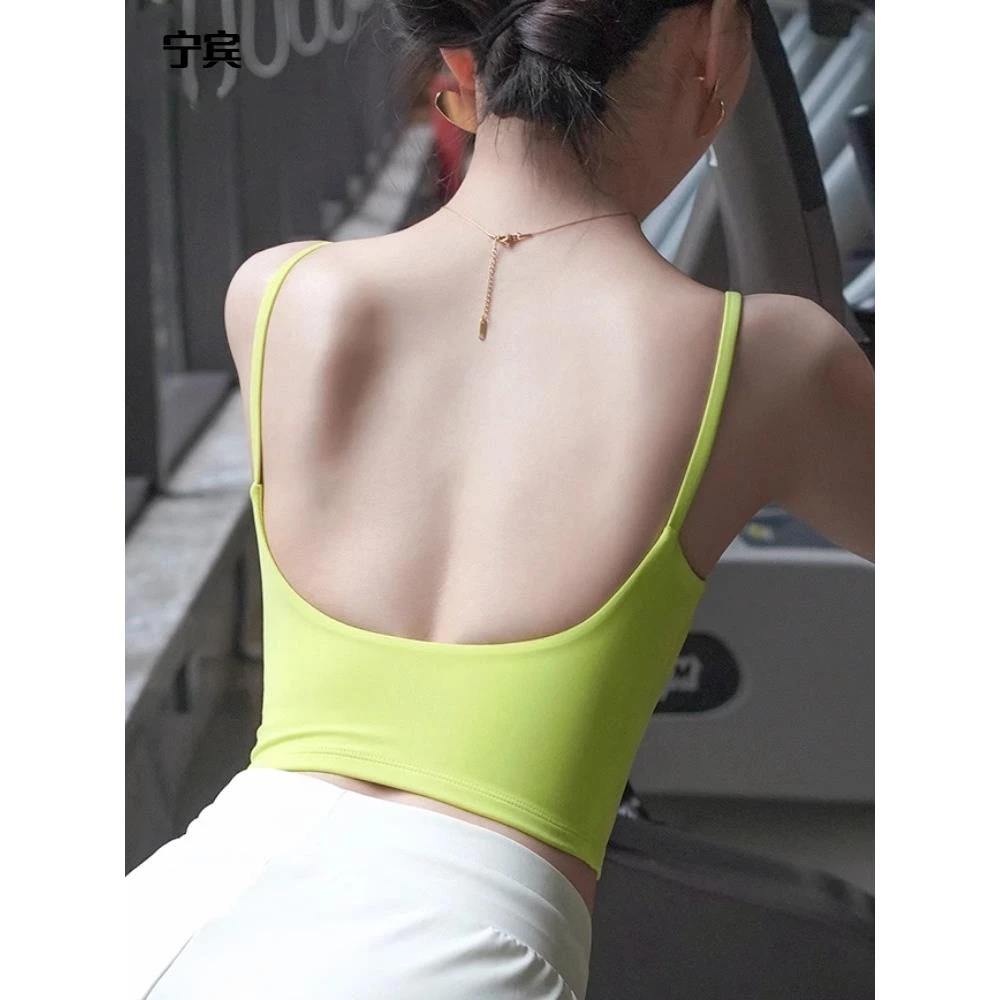 【香港Victoria&宁宾官方正品】大露背细带运动内衣防下垂训练跑步