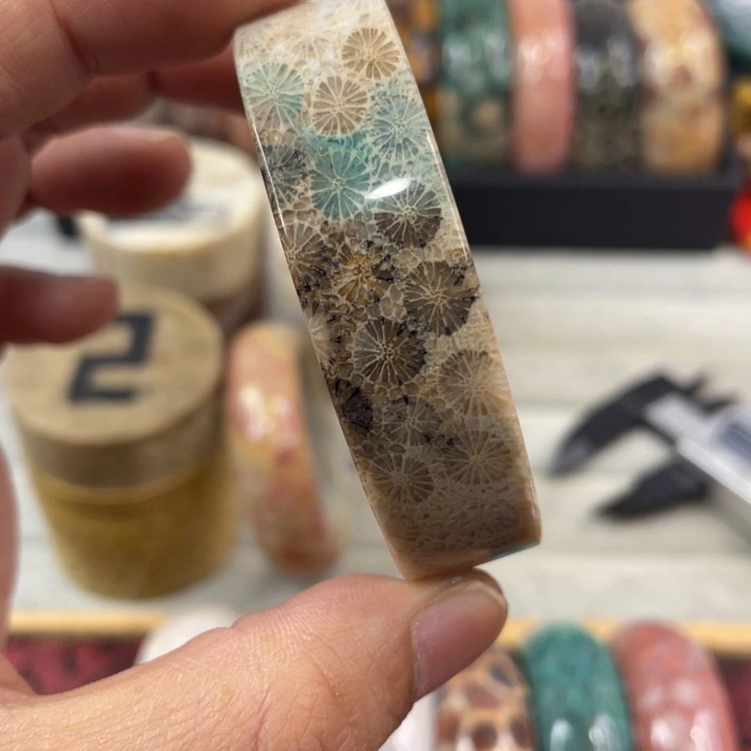 未镶嵌手镯硅化玉
