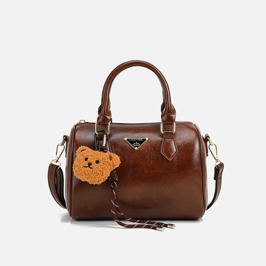 【宠粉福利】2024新款休闲百搭简约潮流波士顿枕头包斜挎包