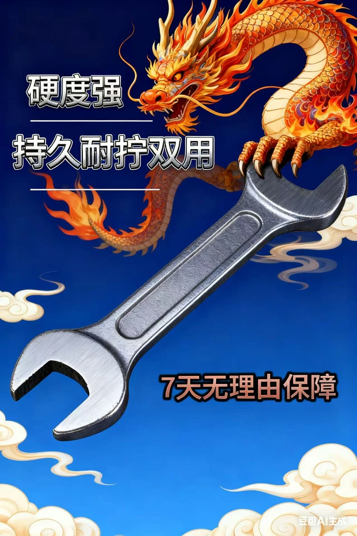 加强版双用开口扳手硬度强持久耐拧40分钟不打滑