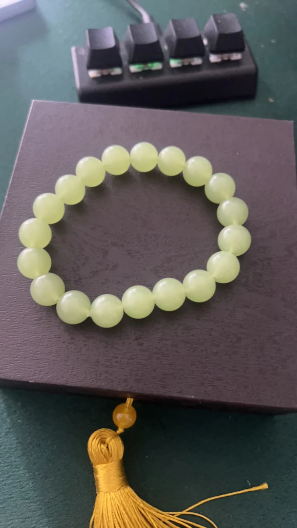 640晴水葡萄肉手链10m天然和田玉-天然珠宝发货多样性