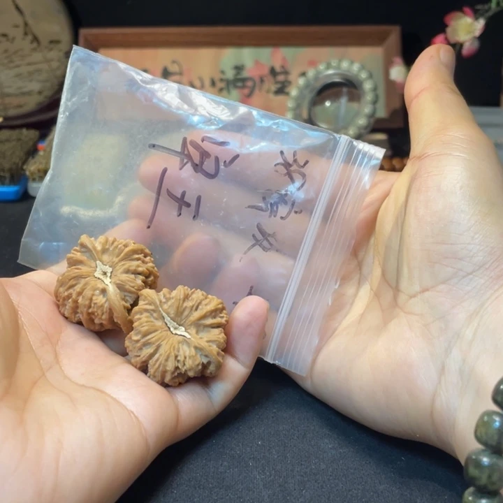 牢***.文玩核桃把件密纹