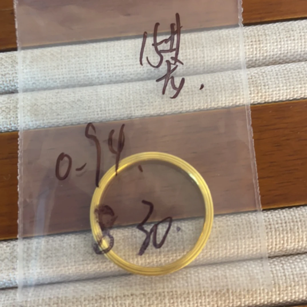 克重0.94 15号 龙鳞戒指 足金999