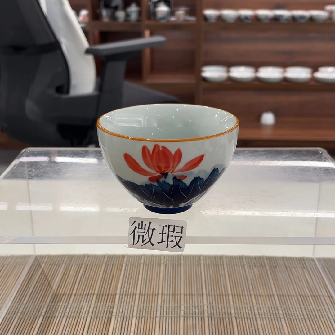 微瑕釉下彩纯手绘