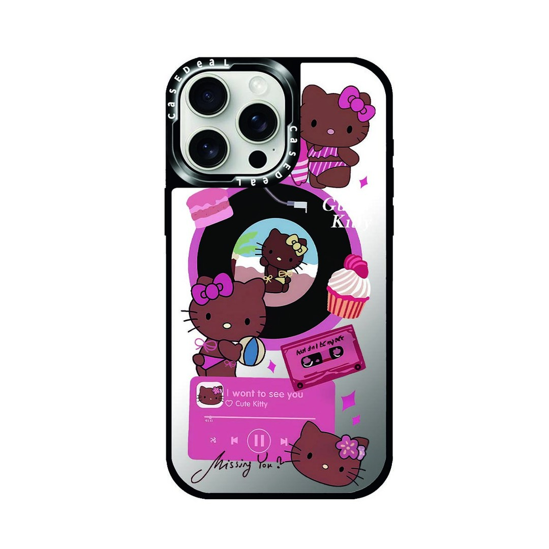 韩系新款镜面ins手机壳系列适用苹果16promax-12潮牌手机壳