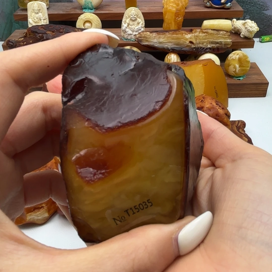 ****饭定制琥珀未镶嵌不退不换