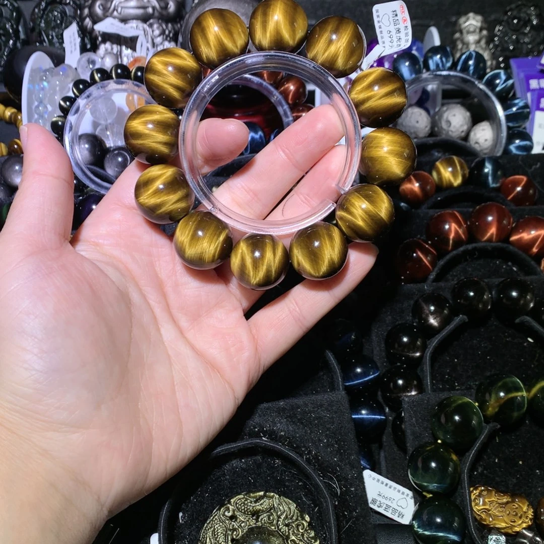 撞***墙木变石未镶嵌手链