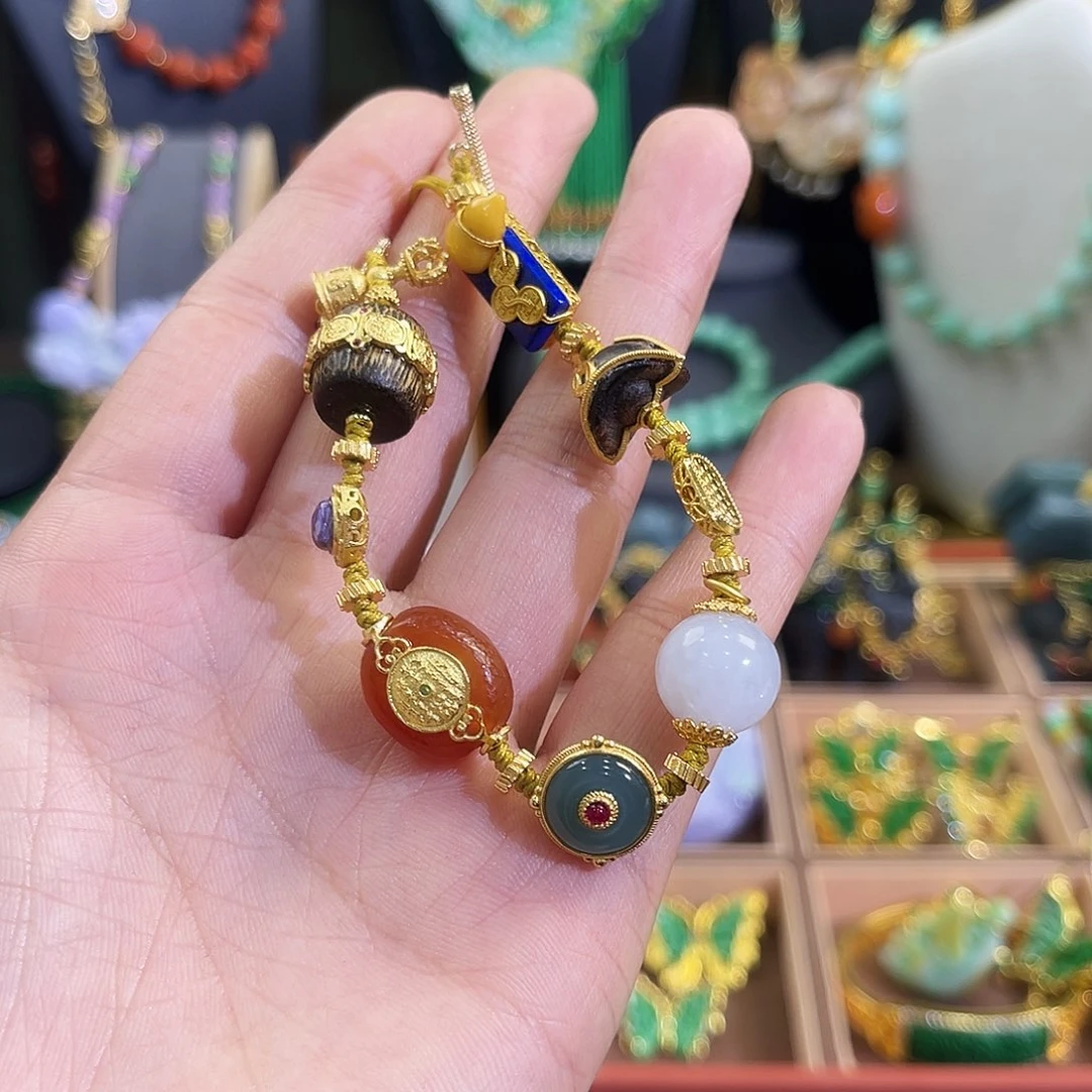 *****翡翠未镶嵌手链炸