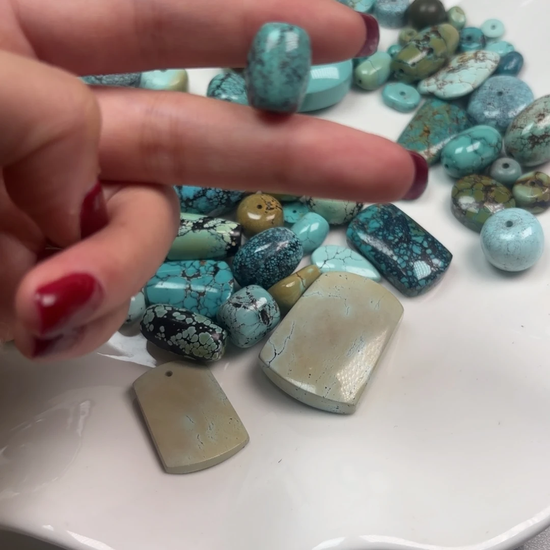 绿松石未镶嵌单珠