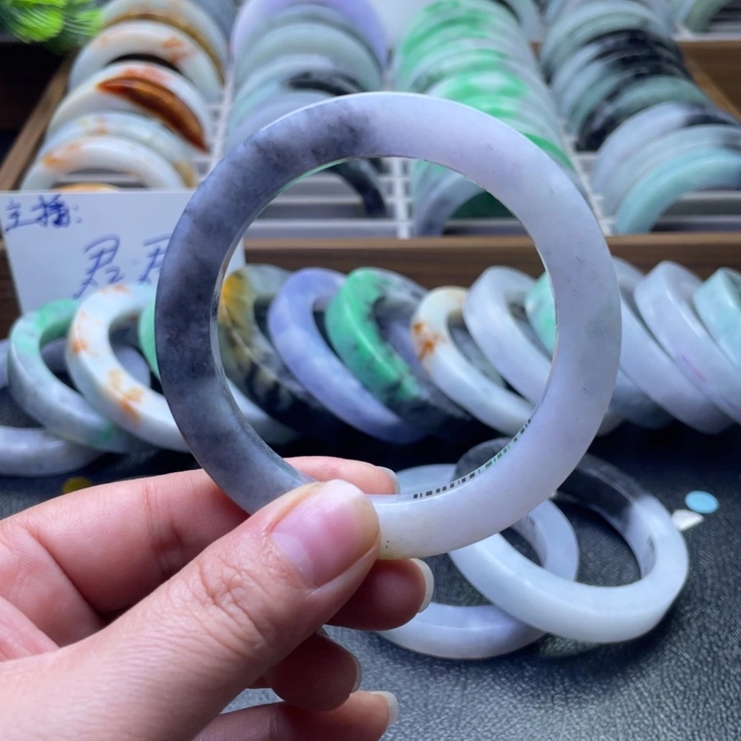 定制翡翠未镶嵌纯天然翡翠手镯定制