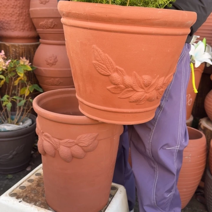 紫砂花盆口25高30口30高25